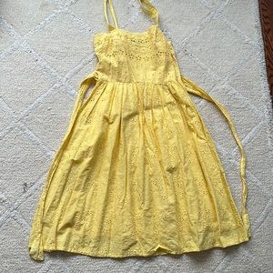 Midi eyelit dress cotton